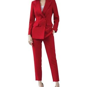 Red Women’s Suit